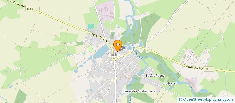 localisation de l'entreprise ARCAD à COULLONS