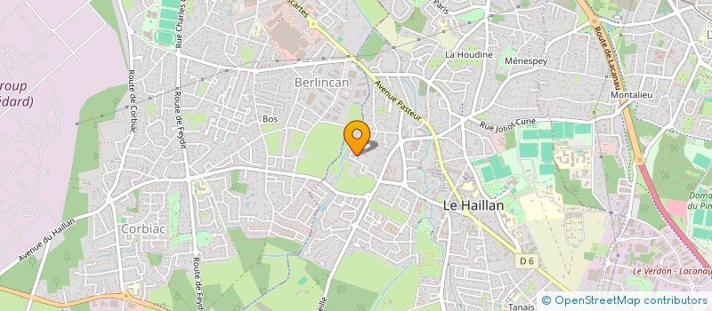 localisation de l'entreprise ARCAD'EAU à LE HAILLAN