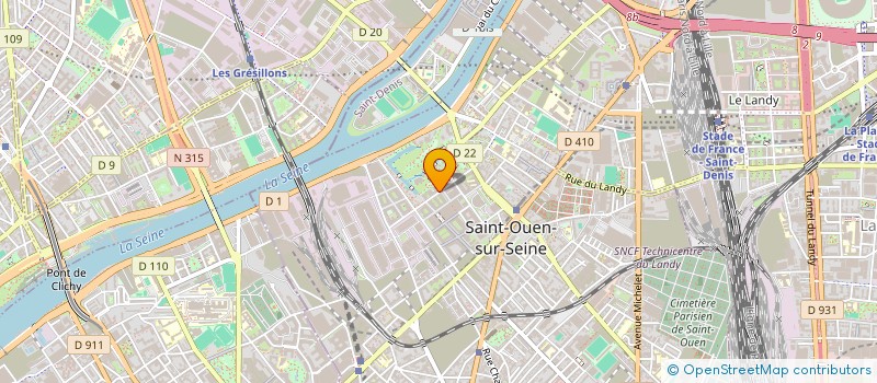 localisation de l'entreprise ARCADA CONSULTING à SAINT-OUEN-SUR-SEINE