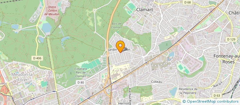 localisation de l'entreprise ARCADANSE à CLAMART