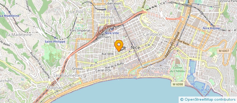 localisation de l'entreprise ARCADE à NICE