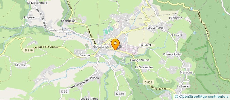 localisation de l'entreprise ARCADE  NOVALAISE