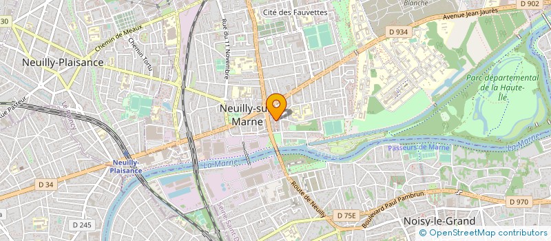 localisation de l'entreprise ARCADE à NEUILLY-SUR-MARNE