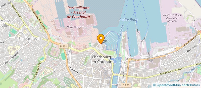 localisation de l'entreprise ARCADE à CHERBOURG-EN-COTENTIN