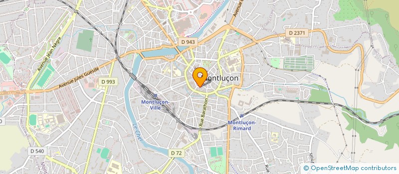 localisation de l'entreprise ARCADE à MONTLUCON