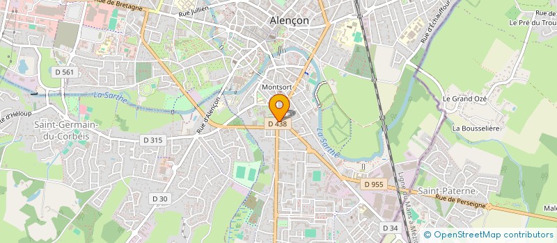 localisation de l'entreprise ARCADE à ALENCON