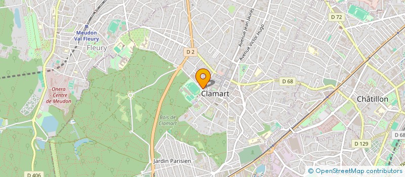 localisation de l'entreprise ARCADE à CLAMART