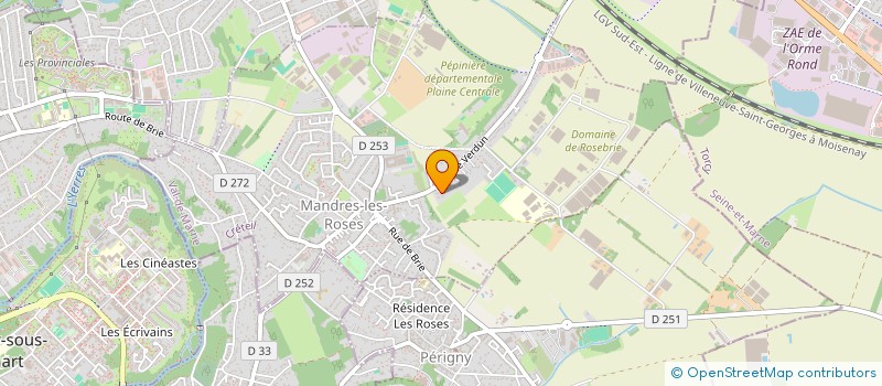 localisation de l'entreprise ARCADE à MANDRES-LES-ROSES