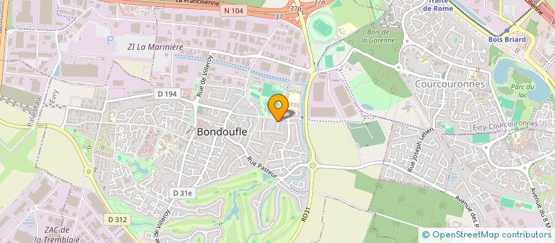 localisation de l'entreprise ARCADE  BONDOUFLE