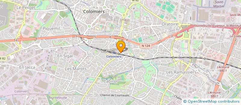 localisation de l'entreprise ARCADE ALLIANCE à COLOMIERS