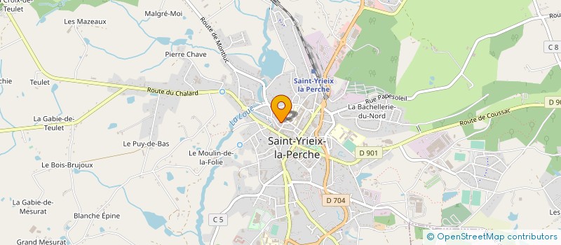 localisation de l'entreprise ARCADE AREDIENNE à SAINT-YRIEIX-LA-PERCHE