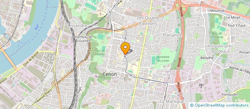 localisation de l'entreprise ARCADE ASSURANCES  BORDEAUX