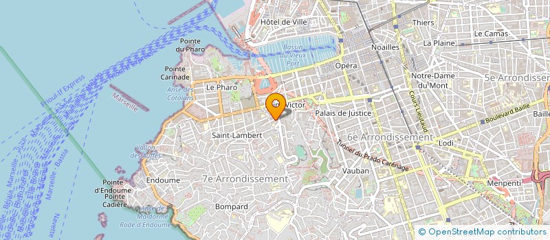 localisation de l'entreprise ARCADE CARRELAGES à MARSEILLE