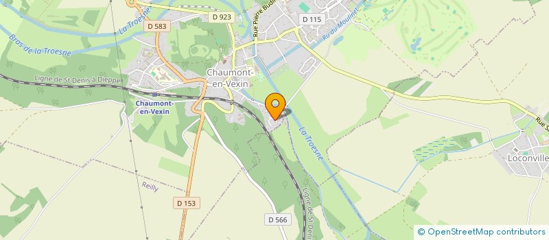 localisation de l'entreprise ARCADE CONCEPT  CHAUMONT-EN-VEXIN