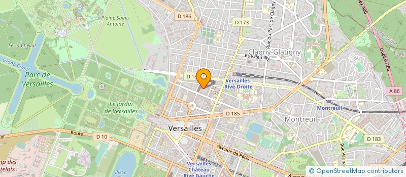 localisation de l'entreprise ARCADE CONSEIL à VERSAILLES