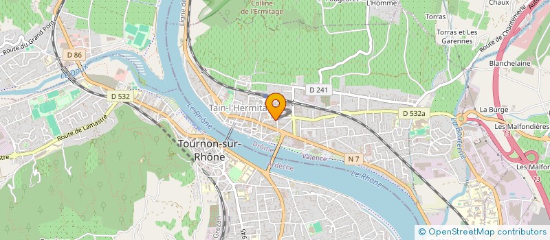 localisation de l'entreprise ARCADE D ARDECHE EN HERMITAGE ENTREPRISES  TAIN-L'HERMITAGE