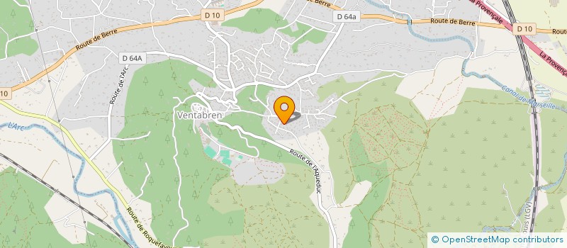 localisation de l'entreprise ARCADE FORMATION  VENTABREN