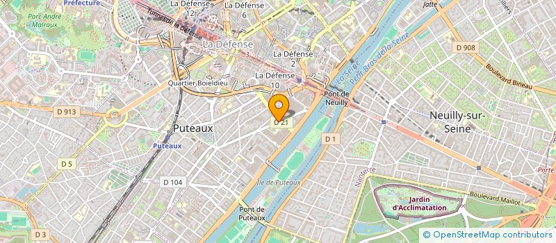 localisation de l'entreprise ARCADE NETTOYAGE à PUTEAUX
