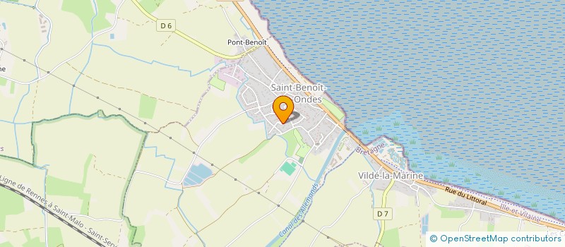 localisation de l'entreprise ARCADE REVEUR SAS  SAINT-BENOIT-DES-ONDES