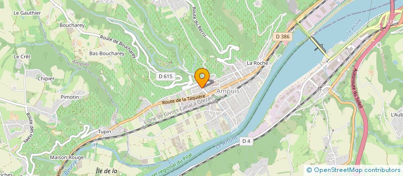 localisation de l'entreprise ARCADE STUDIO RHONE ALPES à AMPUIS