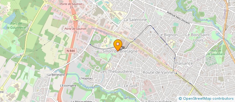 localisation de l'entreprise ARCADE-VYV PROMOTION PAYS DE LA LOIRE à SAINT-HERBLAIN