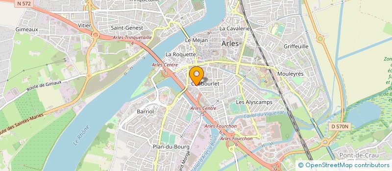 localisation de l'entreprise ARCADENT LABO à ARLES