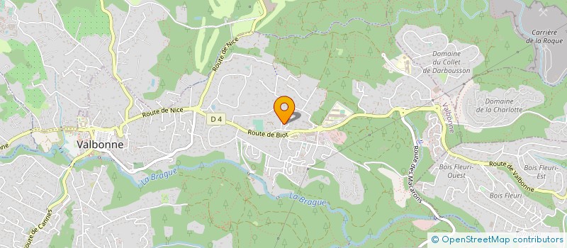 localisation de l'entreprise ARCADES 13  VALBONNE