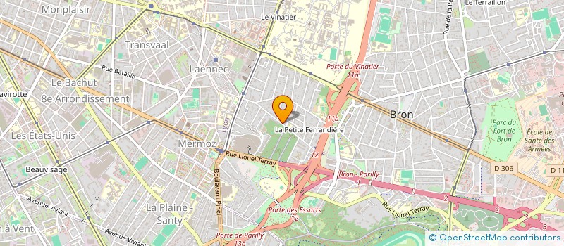 localisation de l'entreprise ARCADES à BRON