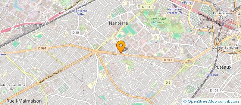 localisation de l'entreprise ARCADES à NANTERRE