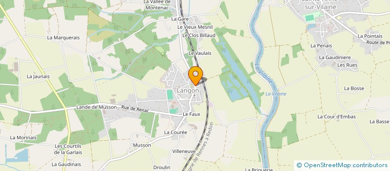 localisation de l'entreprise ARCADES  LANGON