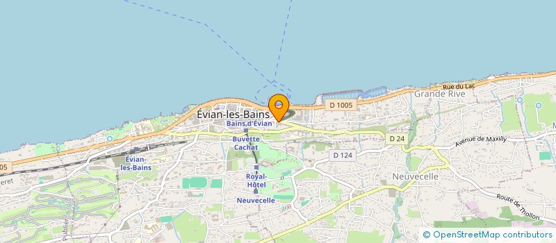 localisation de l'entreprise ARCADEXPERT à EVIAN-LES-BAINS