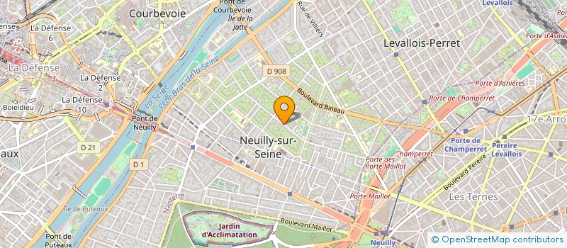 localisation de l'entreprise ARCADIA à NEUILLY-SUR-SEINE