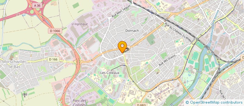 localisation de l'entreprise ARCADIA à MULHOUSE