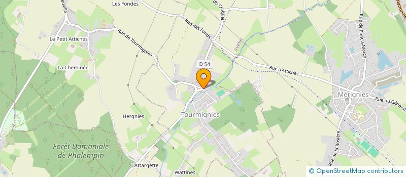 localisation de l'entreprise ARCADIA à TOURMIGNIES