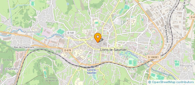 localisation de l'entreprise ARCADIA 55 à LONS-LE-SAUNIER