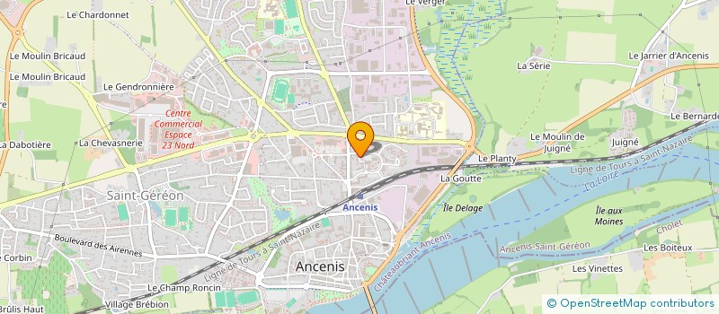 localisation de l'entreprise ARCADIA à ANCENIS-SAINT-GEREON