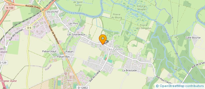 localisation de l'entreprise ARCADIA  LES GONDS