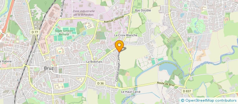 localisation de l'entreprise ARCADIA  BRUZ