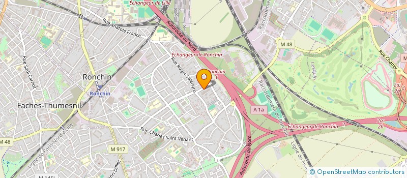 localisation de l'entreprise ARCADIA  RONCHIN