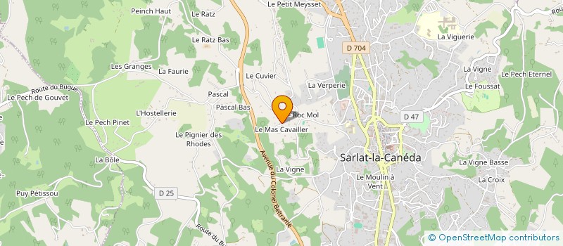 localisation de l'entreprise ARCADIA  SARLAT-LA-CANEDA