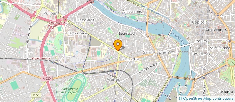 localisation de l'entreprise ARCADIA COIFFURE à TOULOUSE
