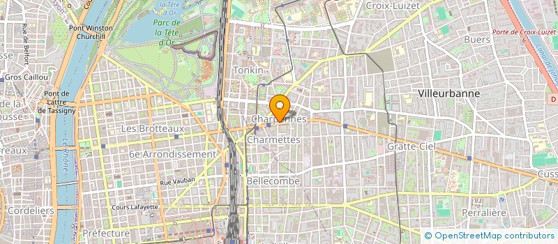 localisation de l'entreprise ARCADIA GA  VILLEURBANNE