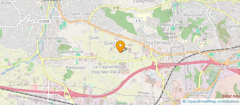 localisation de l'entreprise ARCADIA PARK  OLLIOULES