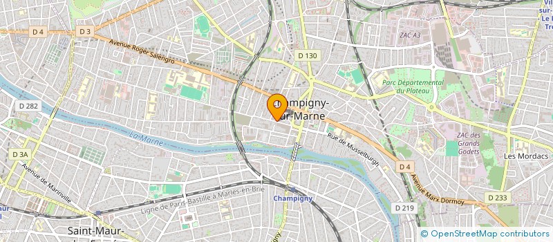 localisation de l'entreprise ARCADIANO  CHAMPIGNY-SUR-MARNE