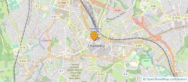 localisation de l'entreprise ARCADIE CHAUSSURES à CHAMBERY