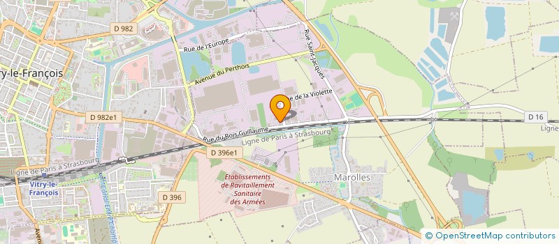 localisation de l'entreprise ARCADIE DISTRIBUTION à VITRY-LE-FRANCOIS