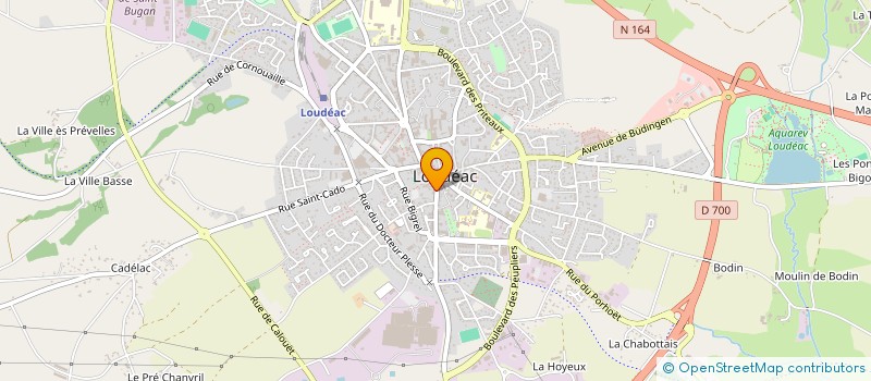 localisation de l'entreprise ARCADIE LOISIRS CREATIFS à LOUDEAC