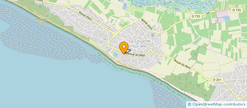 localisation de l'entreprise ARCADIM  LA COUARDE-SUR-MER