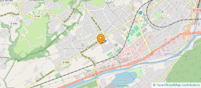localisation de l'entreprise ARCADIS COMPAGNIE à GILLY-SUR-ISERE