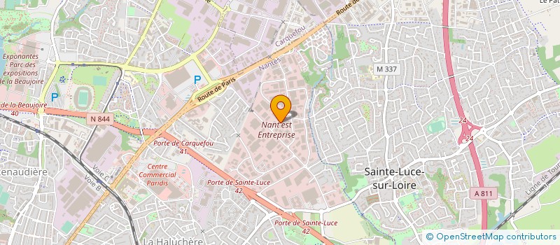 localisation de l'entreprise ARCADRE à NANTES